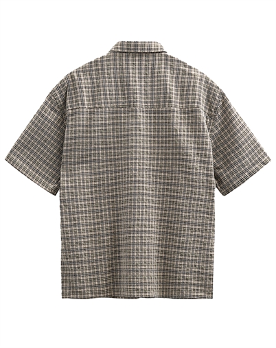 Anerkjendt - AKOtto Small Check Skjorte - Teak